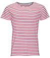 01398 Miles Striped T-Shirt White / Red colour image